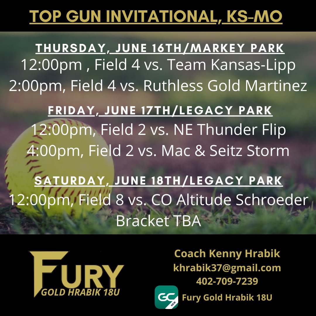 Schedule for Top Gun Invite this weekend.