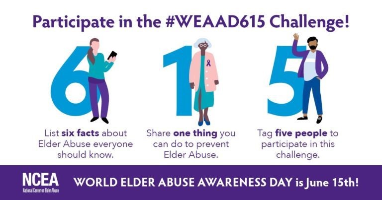 LACDevAuthority's tweet photo. Join in on the #WEAAD615 challenge! Today is World Elder Abuse Awareness Day (WEAAD). WEAAD serves as a call-to-action for individuals, organizations, and communities to raise awareness about elder abuse. To report abuse, call 1-877-477-3646. #WeAAD615 https://t.co/VSbv9McAjY https://t.co/8CP0wsDR38
