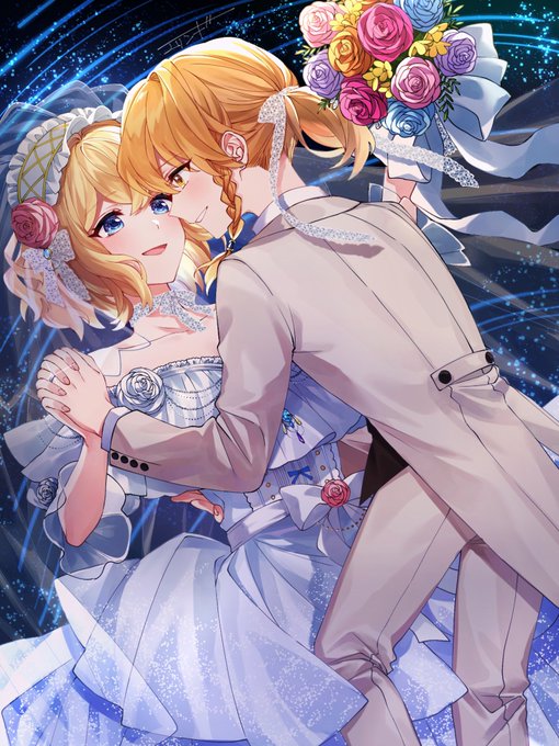 「closed mouth wedding dress」 illustration images(Latest)｜4pages