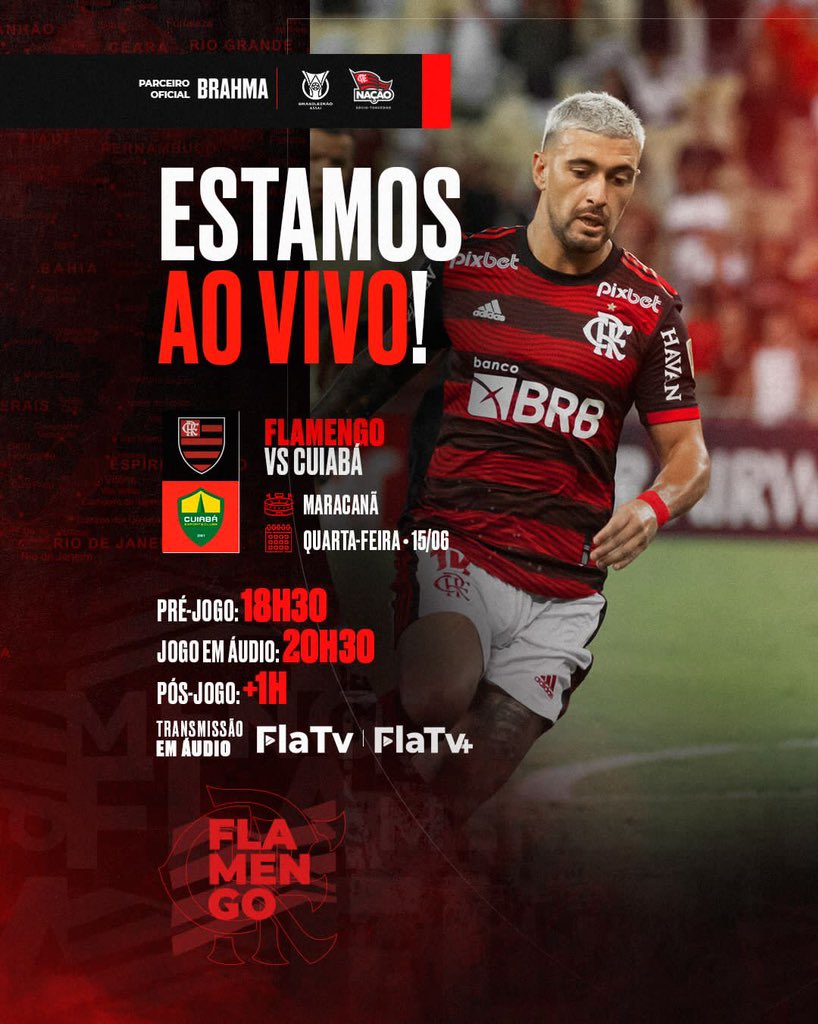 Flamengo on X: Estamos ao vivo! Vem com a FlaTV e a FlaTV+! #TOLxFLA  #VamosFlamengo  / X