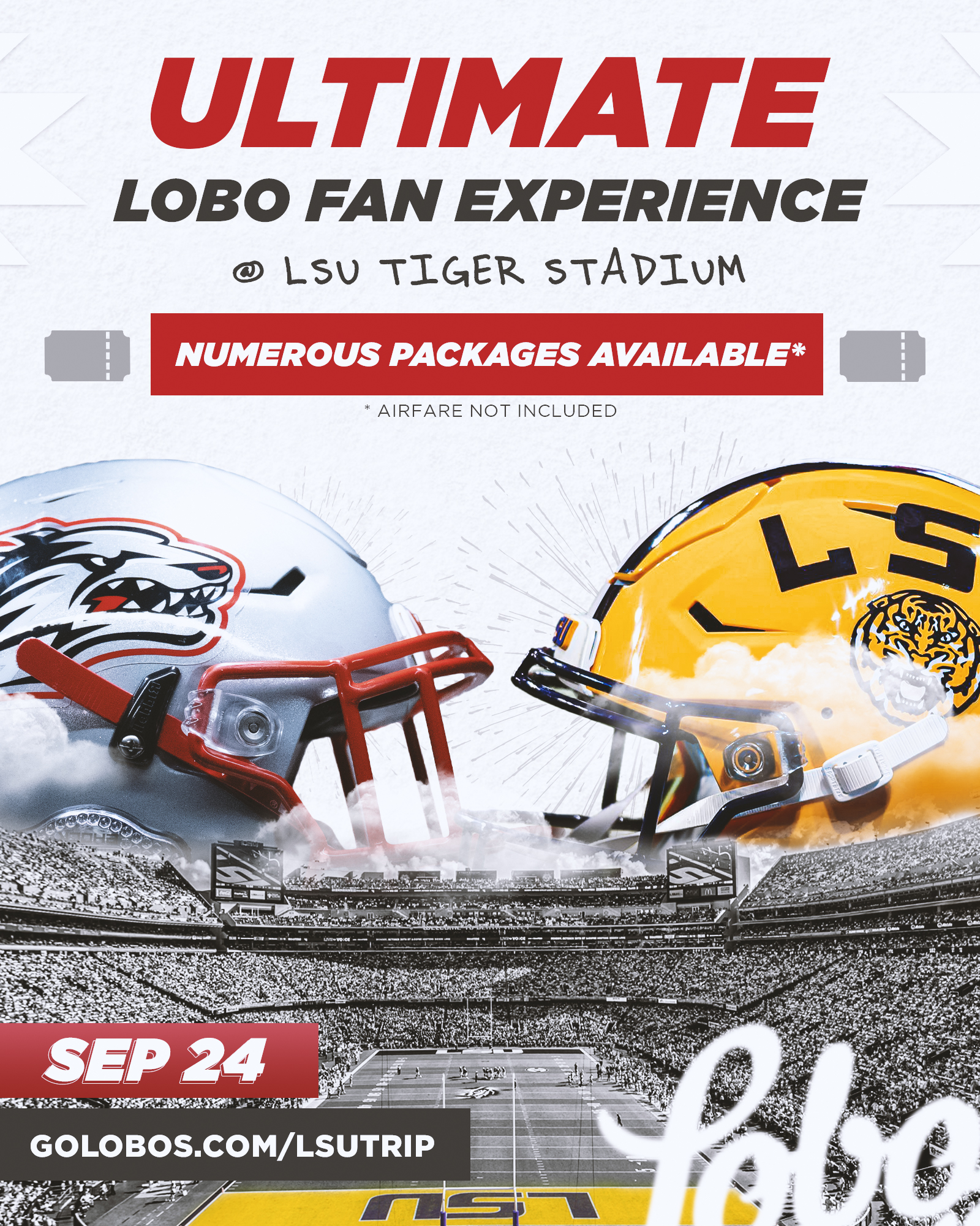 New Mexico Football Lobo Football Is Headed To Baton Rouge This Fall Join Us For The Ultimate Lobo Fan Experience At Tiger Stadium Purchase Your Travel Package Today T Co C9ekmgfgyg New Mexico Football Lobo Football Is Headed To Baton Rouge This Fall Join Us For The Ultimate Lobo Fan Experience At Tiger Stadium Purchase Your Travel Package Today T Co C9ekmgfgyg
