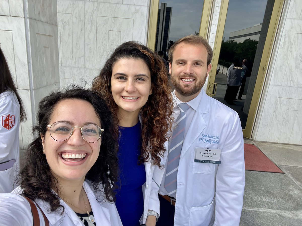 TrambertKylstra's tweet photo. Highlights from White Coat Wednesday, where we joined @myncafp to advocate for health policy at the NC State Legislature. We had the pleasure of talking with @FousheeforNC, @AllenBuansi, @CalebRudow, Julie Mayfield &amp; John Agar - Thank you for your time! #whitecoatwednesday #ncpol https://t.co/CNlKAfGCK5