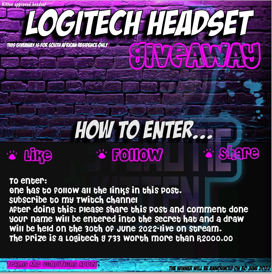 PKittenxx's tweet image. The official post!

Check out my Facebook page for the How to Enter details!

#logitech #headsetgiveaway #logitechheadset #streamer #gamer #gamergirl #Twitch #Twitter #TikTok #YouTube #ShareThis