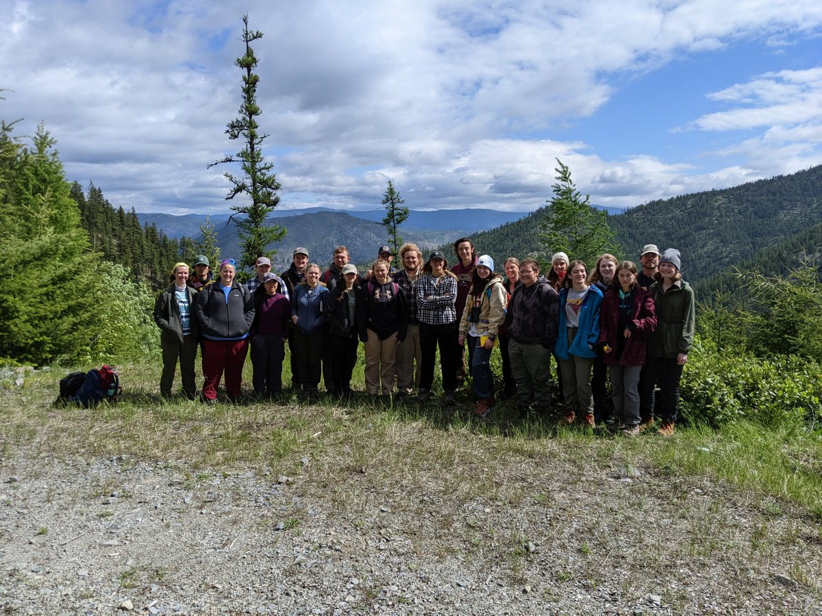 It's been rainy here in western Montana, but that hasn't stopped the <a href="/IowaStateNREM/">Iowa State NREM</a>  Field Ecology class from getting out and collecting data (photo 1). And today the sun came out for a great group shot (photo 2) up at William's Pass <a href="/iastate_cals/">ISU College of Agriculture and Life Sciences</a>