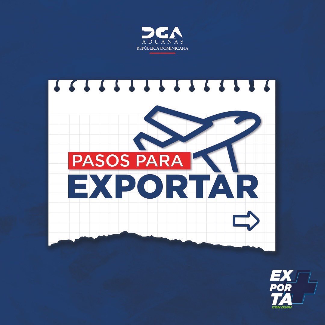 aduanard's tweet photo. ¡Atención Exportador!✈️

Aquí te mostramos todos los pasos que debes tener listos ✅ para realizar la exportación de tu mercancía.

#Exportamas
#AduanasRD https://t.co/SdnF0dZ3Lg