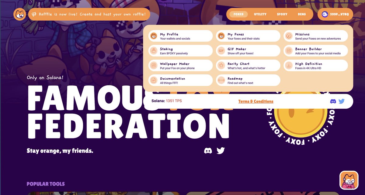 FamousFoxFed's tweet photo. So fresh and so clean!✨

Check out the new homepage of the Famous Foxes! Works for both desktop and mobile as well.🟠 https://t.co/CdOxSPPQBm