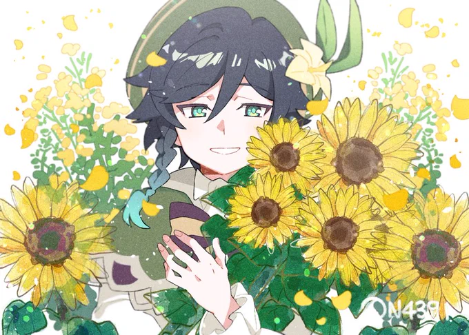 Happy Birthday, Venti! (6.16)🌻
A smile bright like sunflowers...
#ウェンティ生誕祭2022 #GenshinImpact #原神 