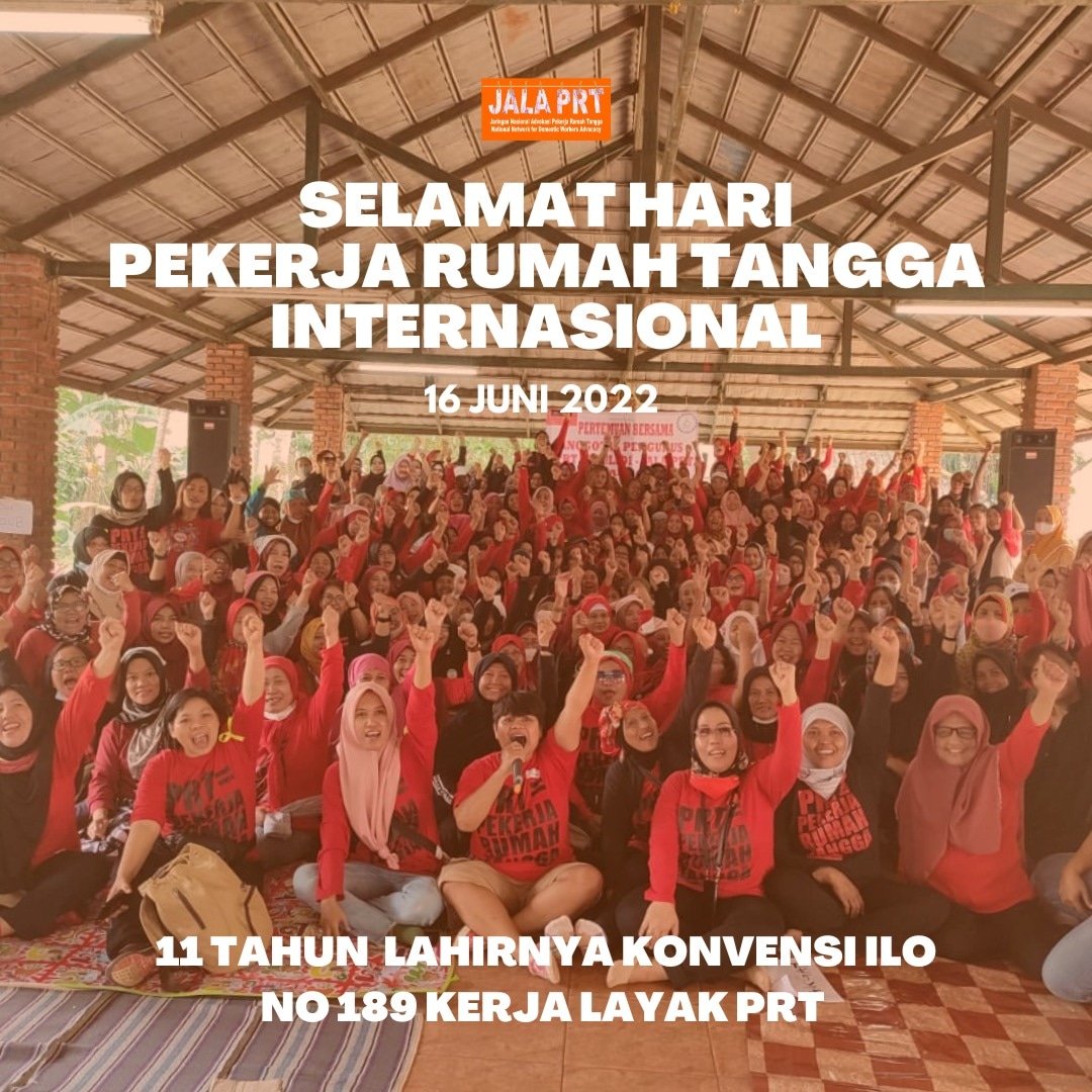 Selamat Hari Pekerja Rumah Tangga Internasional. 

#SahkanRUUPPRT #PekerjaRumahTangga #HariPRTInternasional #InternationalDomesticWorkersDay #KILO189 #C189