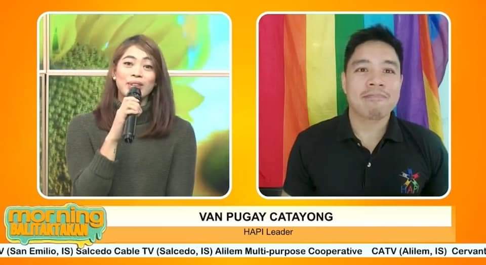 HapiPride's tweet photo. Our live TV interview on cable channel RNG Luzon (formerly ABS-CBN baguio)
Zambales lead convenor @VanHAPI discussed the upcoming projects of our @HAPItweets chapters in Bacolod, Dumaguete and @HapiPride ❤🧡💛💚💙💜 https://t.co/wQOoxbOWXo