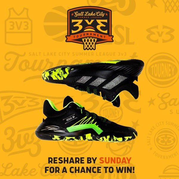🤩 RT to WIN 🤩

Retweet for your chance to win an autographed pair of Donovan Mitchell shoes!

And don’t forget to sign up for the Summer League 3v3 Tournament.
🔗 | nba.com/jazz/slcsl/3v3