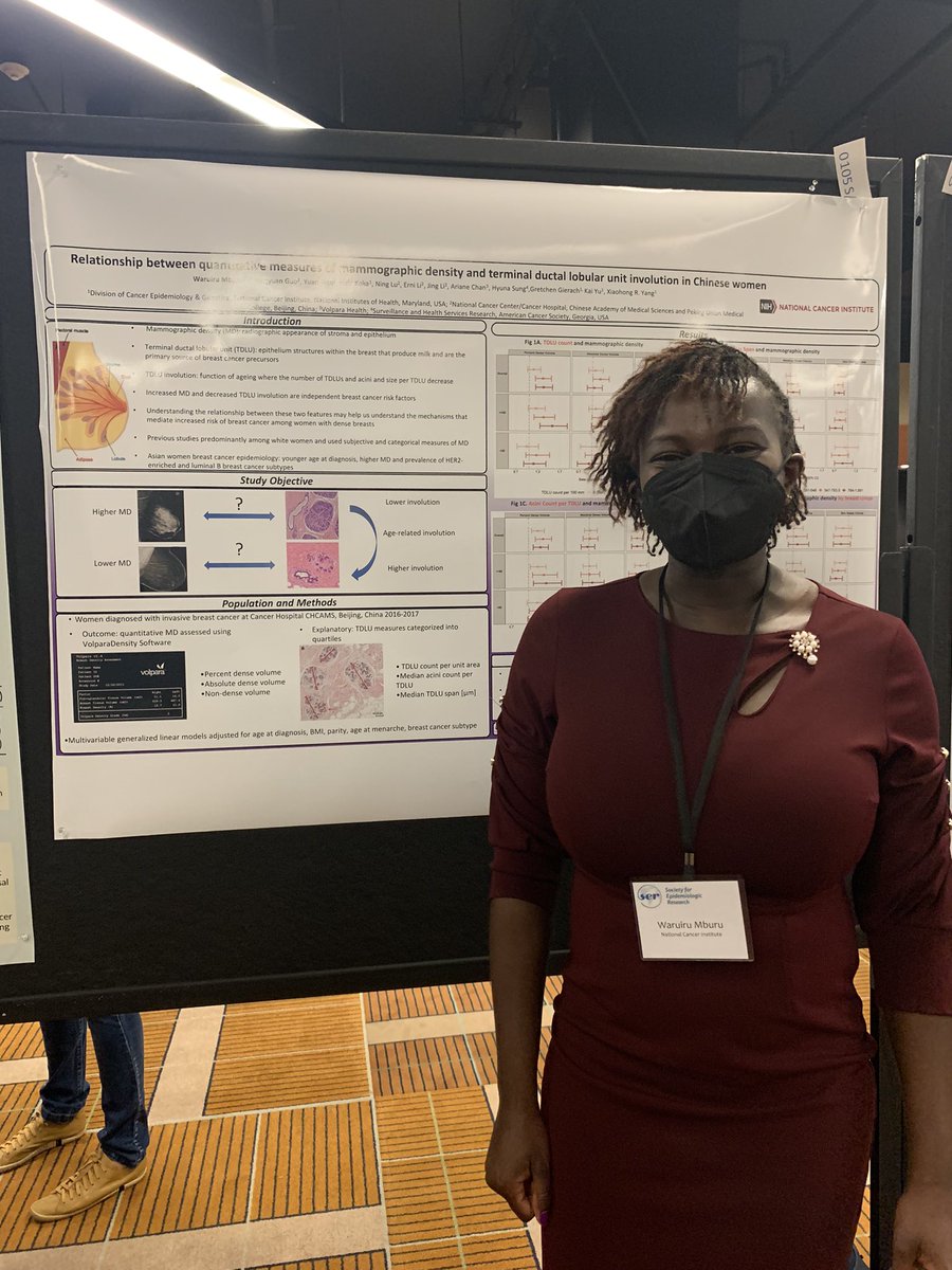 More excellent science from @NCIEpiTraining by @YingxiChen4 @waynerlawrence and @MburuWaruiru at #SER2022. Plus I got to meet Waruiru and Wayne in person for the first time. @NCIEpiTraining