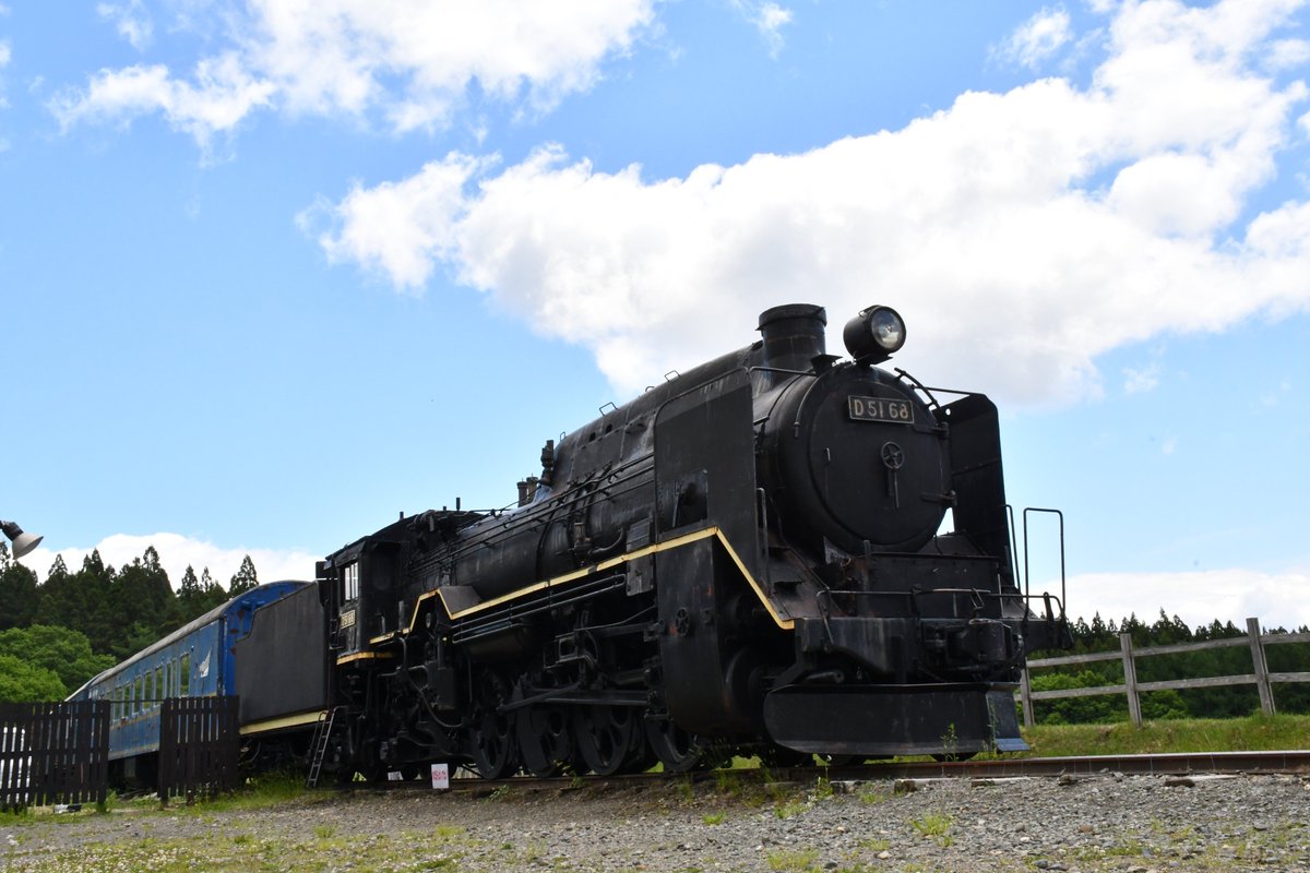 現在6/30(木)までの間、まきば園に展示されている蒸気機関車 (SL) D51