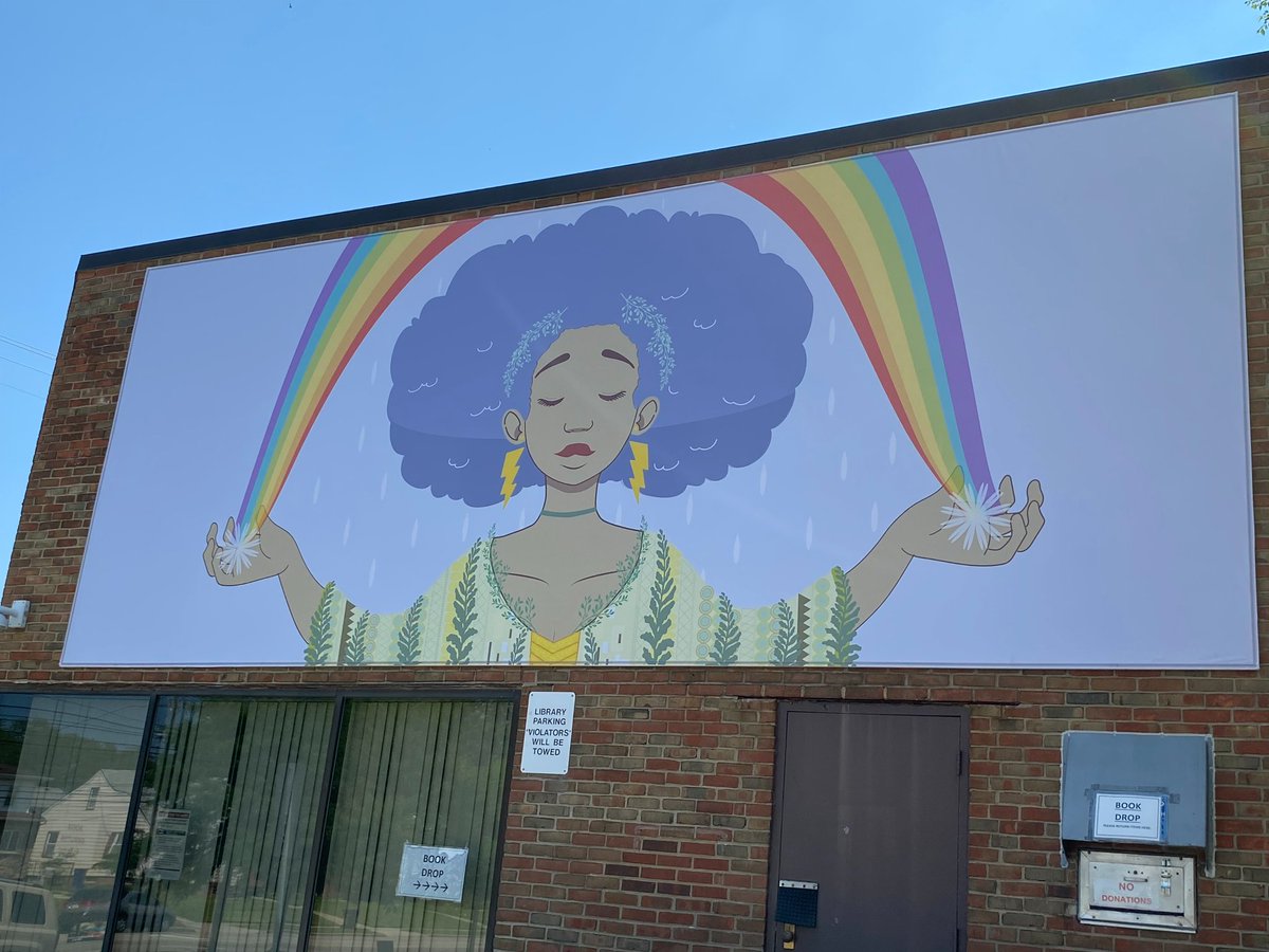 So excited that I finally get to share this mural I created that is now on Display at the Harvard-Lee Branch of Cleveland Public Library.

Thank you to <a href="/landstudio/">karla ortez</a> for collaborating with me on this project!

Come check it out at 16918 Harvard Ave and Tag me if you do ❤️