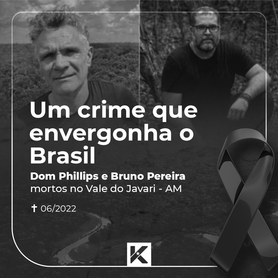 Infelizmente, o pior foi confirmado: o jornalista Dom Phillips e o indigenista Bruno Pereira foram mortos no Vale do Javari, no Amazonas.