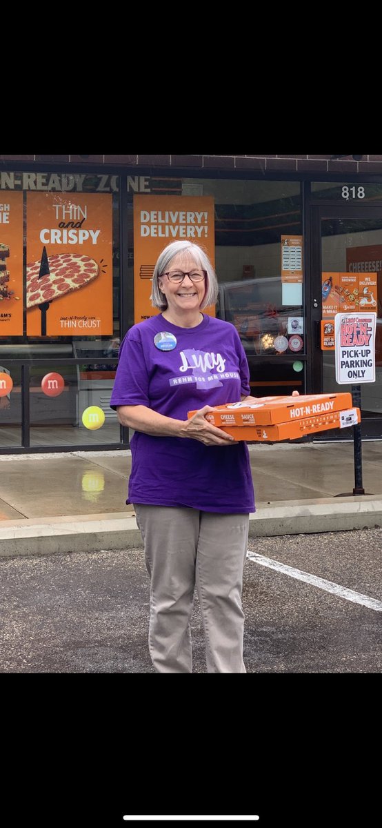LucyRehmMN's tweet photo. Our #purple-clad volunteer extraordinaire Sally J is the feature of today’s inaugural #WhereAmIWednesday post. Perhaps Sally is somewhere in #48B (Chan or Chaska) but where … and what’s in those boxes? #LucyRehmForMNHouse #LucyForMN #mndfl #mnleg #Volunteer #BolderBetterBrighter https://t.co/EQ2V49U8w1