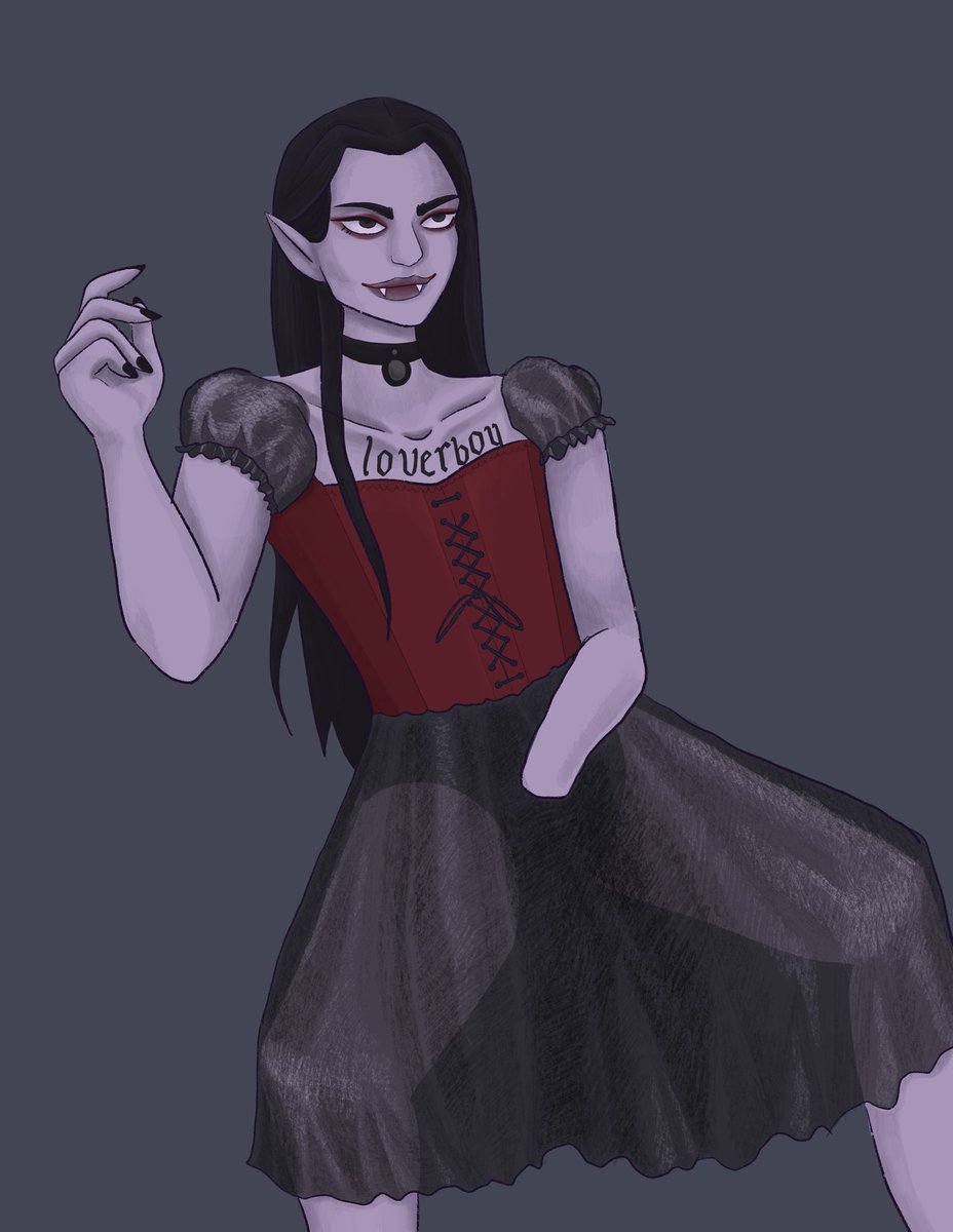 duhvora's tweet photo. My friend’s dhampir character Luca 🧛🧛🧛
#dnd #dndart https://t.co/SEYyi4tPTc