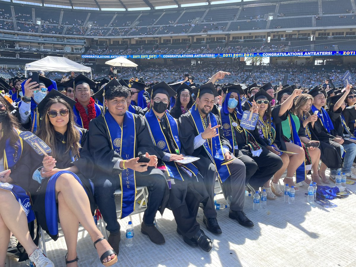 UCI Commencement @ Anaheim Stadium today. Super hot but good to see the students one last time. #zotzotzot <a href="/UCIrvine/">UC Irvine</a> #commencement2022