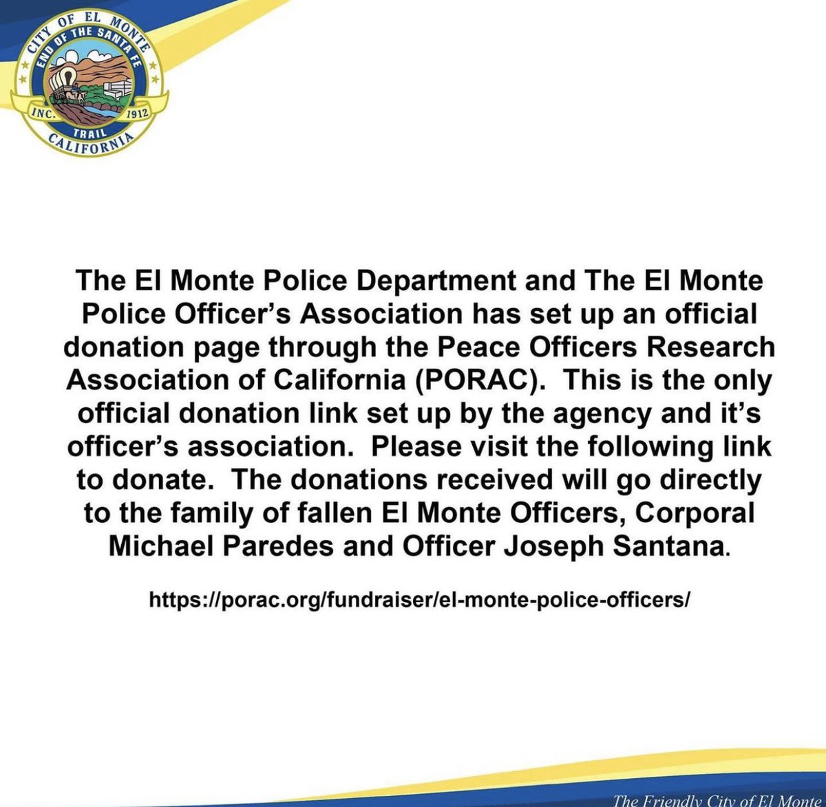 If you wish to donate pls click the Porac Link. Thank you so much for the support- porac.org/fundraiser/el-…