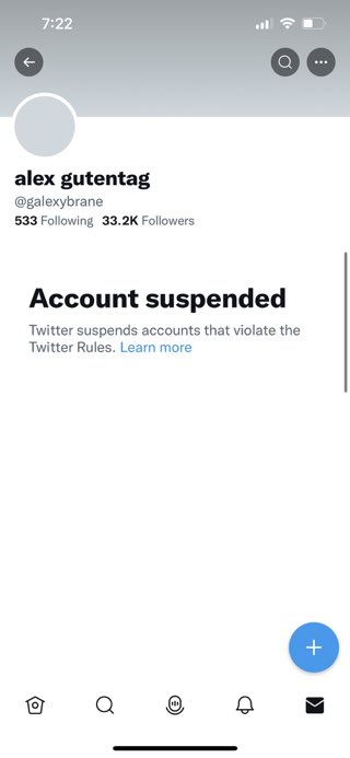 boutros555's tweet photo. Hey @TwitterSupport, you’re feeding conspiracy theory trolls, and proving @elonmusk right, when you suspend accounts for making simple statements of fact. https://t.co/aRQaHZnCpr