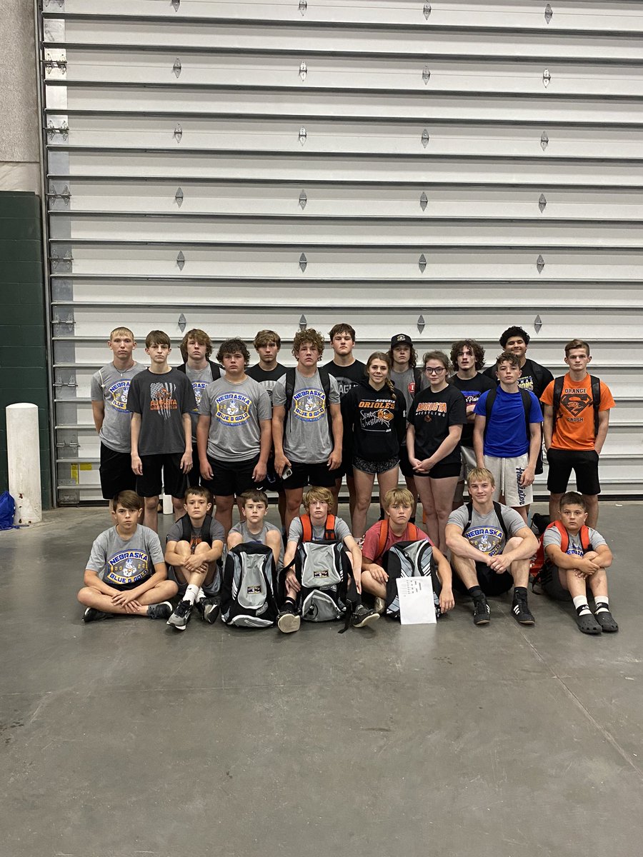 bterry_brandon's tweet photo. Oriole Wrestlers Finished 2nd at UNK Camp with 8-1 Record. https://t.co/oLD2aNxEXM
