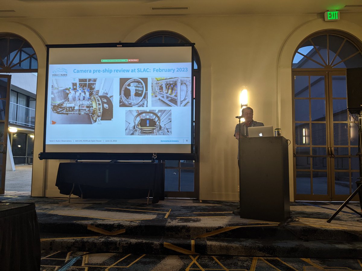 ranpalgill's tweet photo. @VRubinObs @NOIRLabAstro @ivezic  thoroughly amusing the audience and reminding all that it is not the Vera Rubin Telescope! https://t.co/uG7ts97SbK