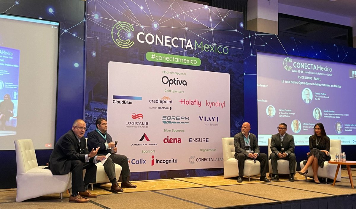 conecta_latam's tweet photo. 📢 #ConectaMexico 2022 - Día 1
PANEL DE CIERRE: La ruta de los Operadores móviles virtuales en México.

Haga parte usted también: https://t.co/tZ3Hq332ug

#conectividad #mexico #5g #telco #telecomunicación #digital #conectalatam #tecnología #latinamerica #marketing #futuro https://t.co/Iwcr02vie1