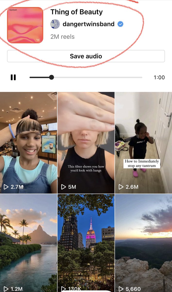 Thanks for keeping our song “Thing of Beauty” top 25 songs used in Reels <a href="/instagram/">Instagram</a> now hitting over 2MILLION ! #thingofbeauty #viral