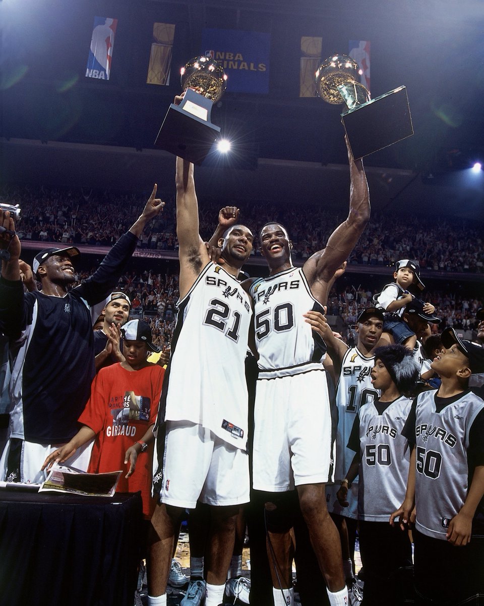 spurs's tweet photo. June 15 is forever immortalized in Spurs history 🏆 

OTD in 2003 and 2014, we secured our second and fifth NBA Championship! #PorVida https://t.co/jJoFZfUTip