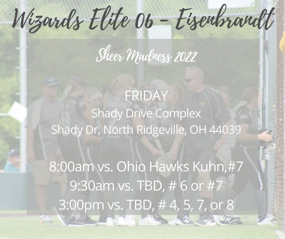 Wizards06's tweet photo. Looking forward to Sheer Madness this weekend in North Ridgeville! https://t.co/8O43blAPyi