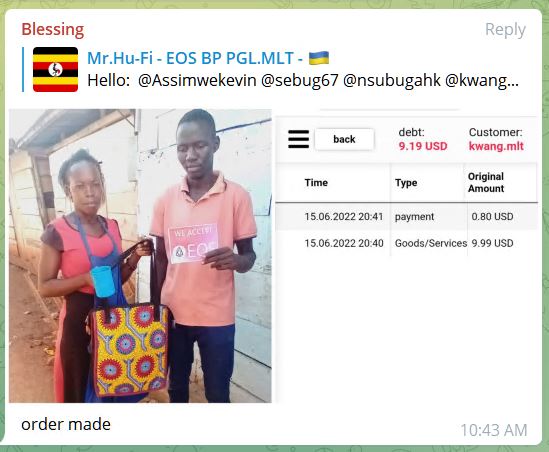 EOSPGLMLT_BP's tweet photo. @lukmanfaraah1 Citizens of Nigeria, Uganda, DRC are realizing the power of WEB3.0. It is not about the price of the crypto coin. It is about the power deploying code to a public chain can bring, productive efficiencies for its users. #EOS #HuFi #MyvoteEOS leading the way. https://t.co/sIZ7eix2kB