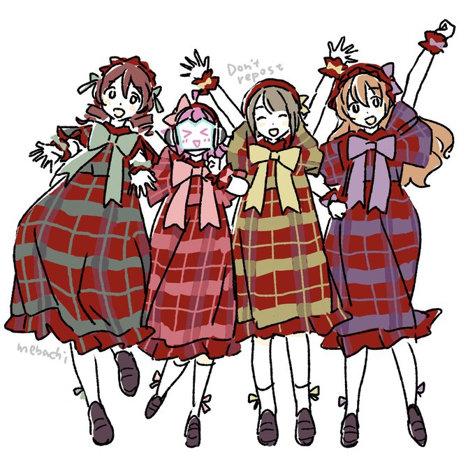 「plaid dress」 illustration images(Popular｜RT&Fav:50)
