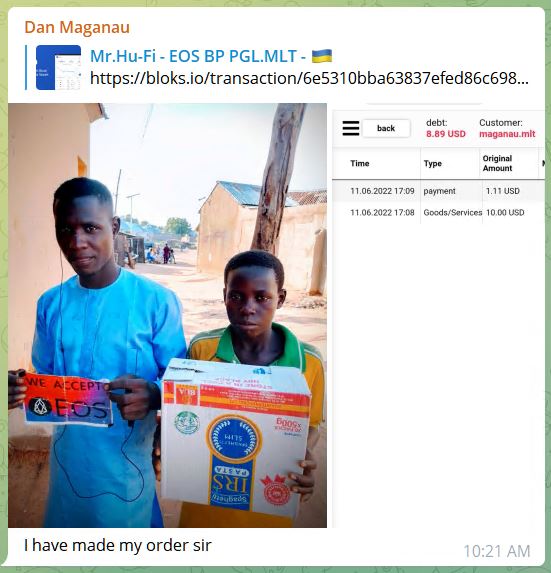 <a href="/lukmanfaraah1/">Lukmanfaraah</a> Citizens of Nigeria, Uganda, DRC are realizing the power of WEB3.0. It is not about the price of the crypto coin. It is about the power deploying code to a public chain can bring, productive efficiencies for its users. #EOS #HuFi #MyvoteEOS leading the way.
