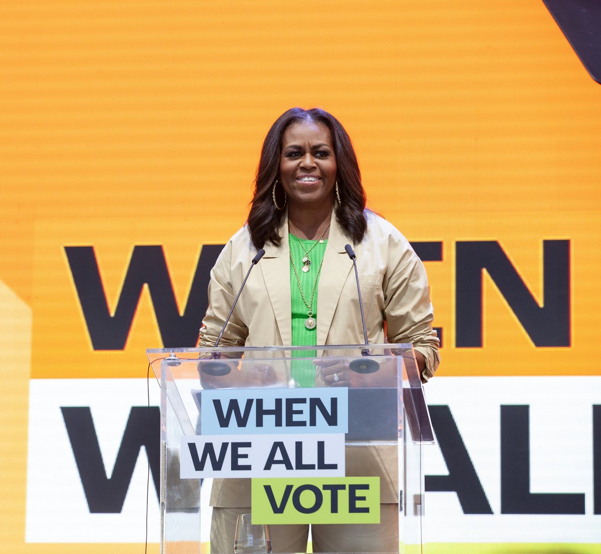 Now is the time to do all we can to change the culture around voting. I hope you’ll join @WhenWeAllVote in doing this work—we need everyone to get involved and do their part to build a better and more inclusive democracy not only for us, but for the generations to follow.