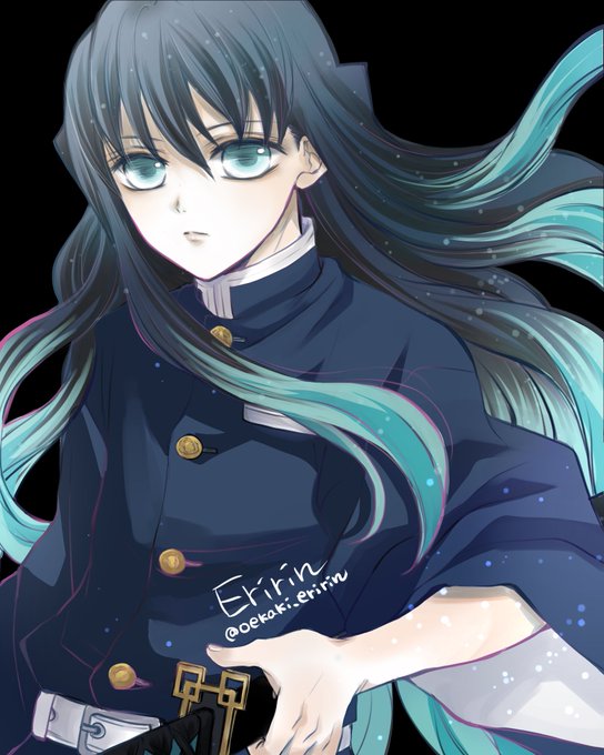 えりりん（滝永エリナ）さんがTwitterに投稿した時透無一郎(鬼滅の刃)のイラスト。