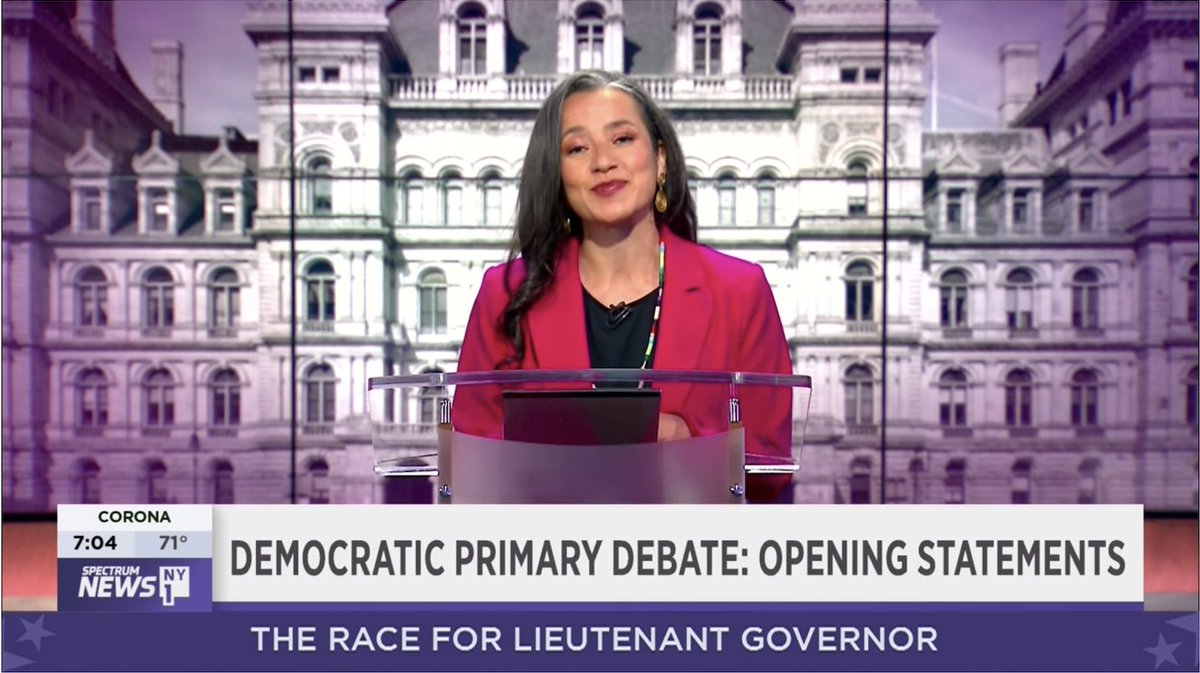 NYWFP's tweet photo. "It's not too much to ask for our state government to choose real people over real estate donors." - @AnaMariaforNY #LGDebate https://t.co/wQZ9v4v4Y4