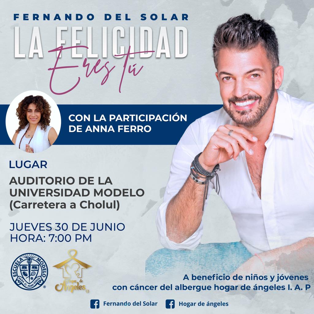 Gracias por ese enorme corazón <a href="/DelsolarFer/">fer_delsolar</a>, ahora a Mérida para llevar tu mensaje para seguir iluminando vidas, y sumar a una buena causa <a href="/Siinikoob/">Fundación Siinikoob</a> <a href="/rulosorio/">Raúl</a>