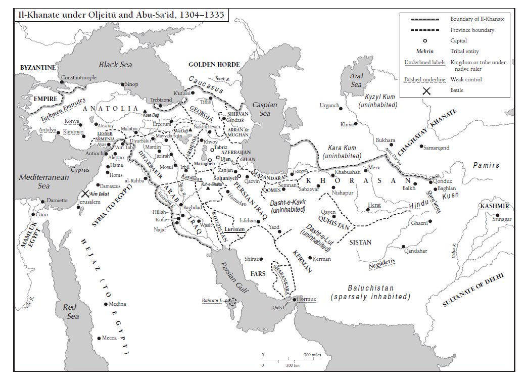 mongol empire map khanates