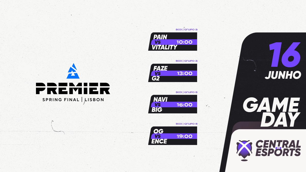 CentralDEsports's tweet photo. Hoje na @BLASTPremier Spring Finals 2022 ๐ Lisboa
10h00
๐ง๐ท @paiNGamingBR ๐ @TeamVitality ๐ซ๐ท
13h00
๐ช๐บ @FaZeClan ๐ @G2esports ๐ช๐บ
16h00
๐ท๐บ @natusvincere ๐ @BIGCLANgg ๐ฉ๐ช
19h00
๐ช๐บ @OGesports ๐ @ENCE ๐ช๐บ
๐บ @rtparena
#CDEgameday #CDEblast https://t.co/qHXAZgWuEt