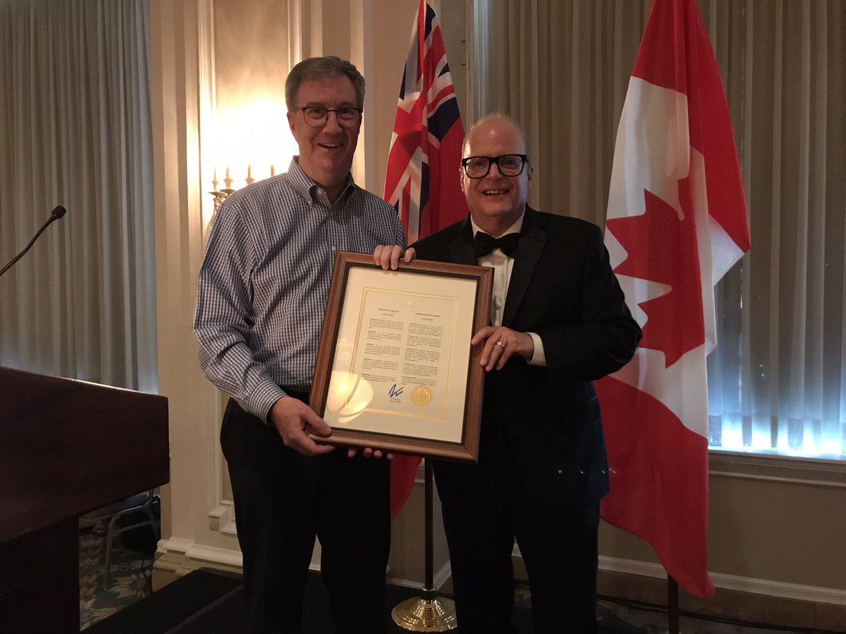 JimWatsonOttawa's tweet photo. Great to join partners in the tourism sector to proclaim the Jonathon D. Harris Day in Ottawa, as we celebrate Jonathon’s 40-year career and his many contributions to our tourism and cultural industries. Happy, well-deserved retirement, Jonathon! https://t.co/p9ephGL8nT