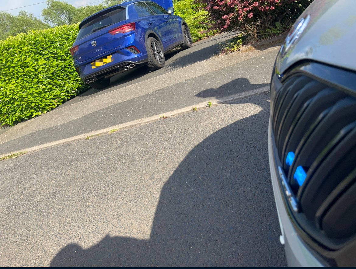 Trafficwmp's tweet photo. The driver of this T-Roc failed to stop for us in @TiptonWMP area earlier today. He couldn’t out drive us, dumped the car & tried on his feet, but he couldn’t out run us either…one in custody even though he was legal 🤦🏼♂️. #POCA #WordsFailUs https://t.co/wDhv7xpv0Y