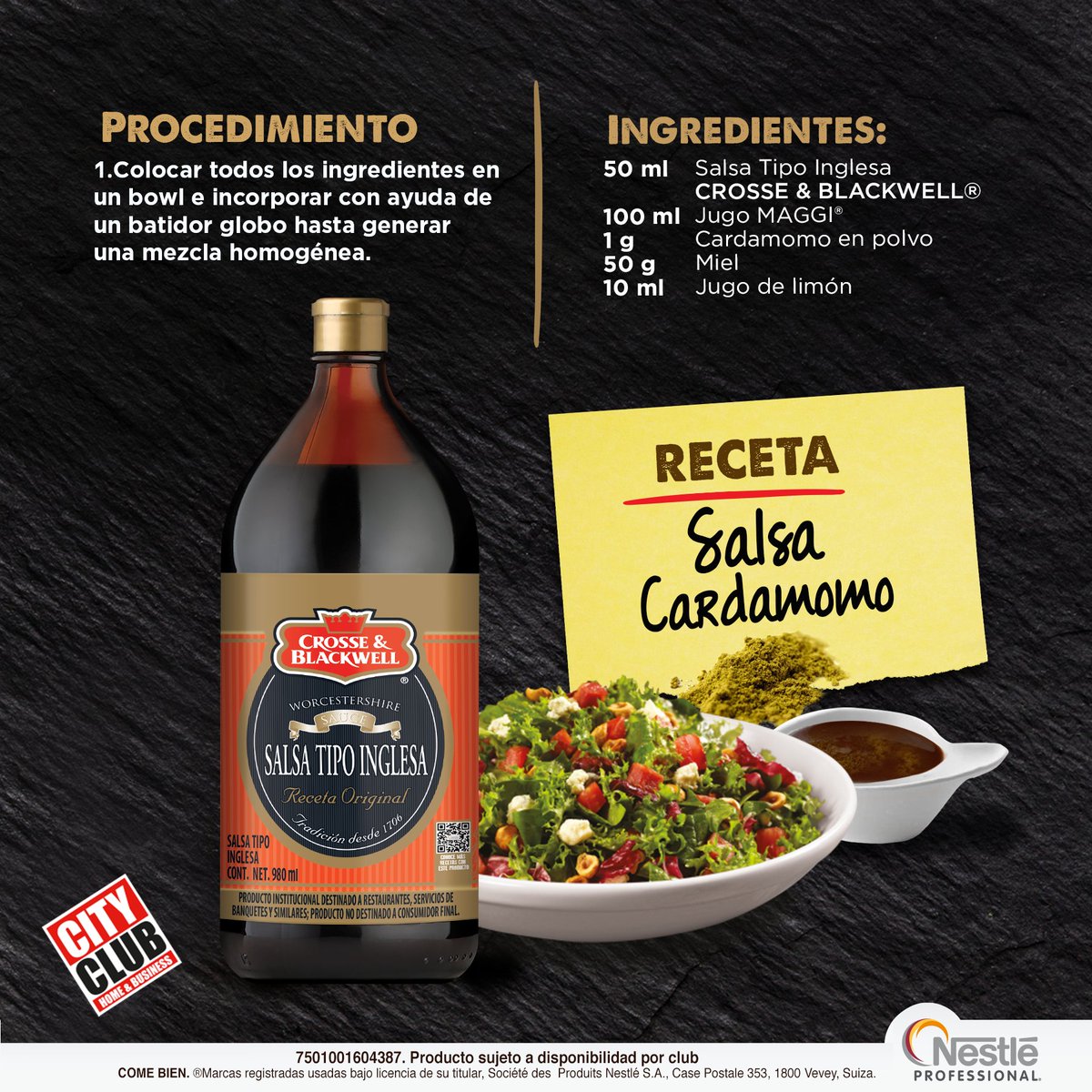 CITY CLUB on Twitter "Prepara una rica salsa cardamomo 🤤 con salsa