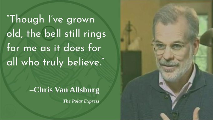 And how do we keep believing?
Happy birthday, Chris Van Allsburg! 