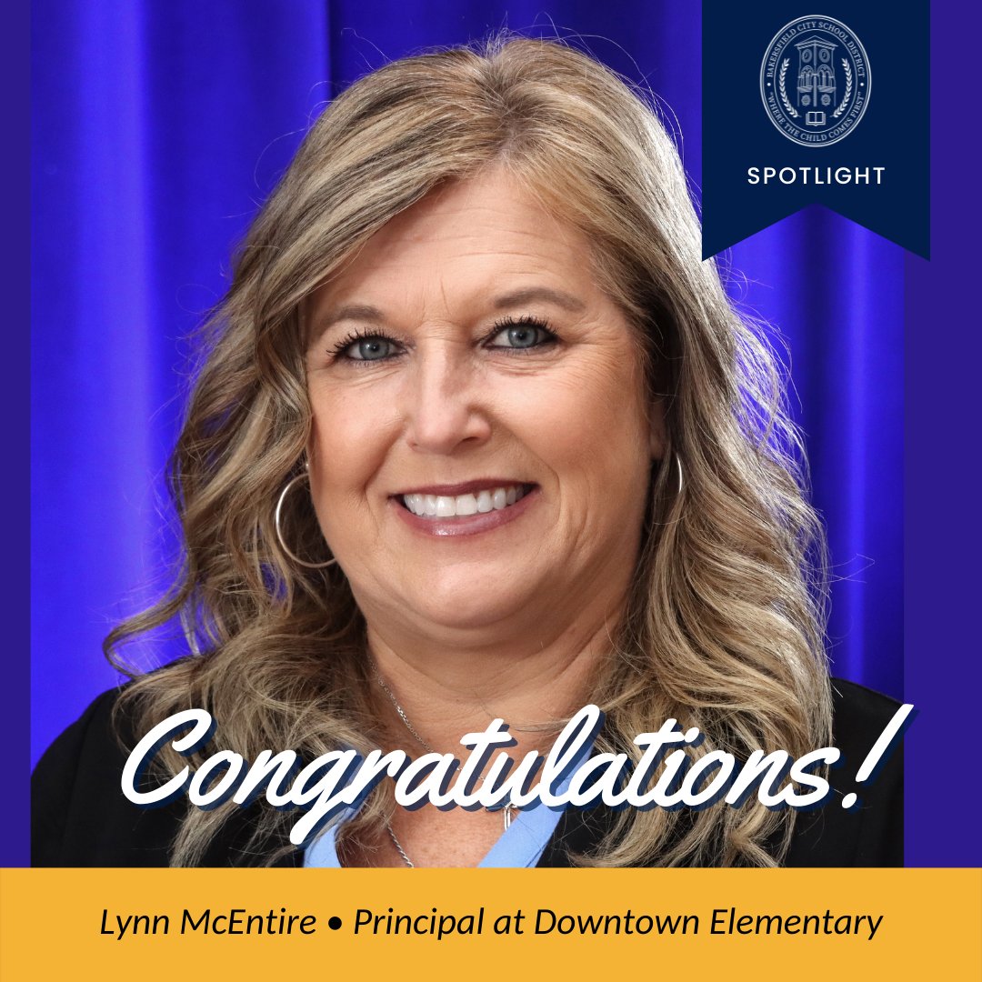 Please join us in congratulating Lynn McEntire on her appointment to Principal of Downtown Elementary School! #TeamBCSD