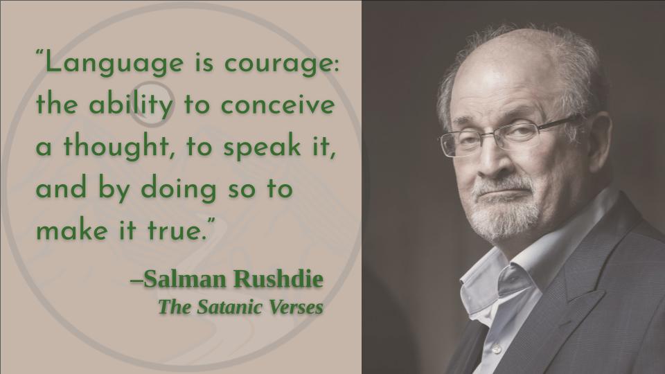 Thank you, Salman Rushdie for your unflinching conception of our world!
Happy birthday! 