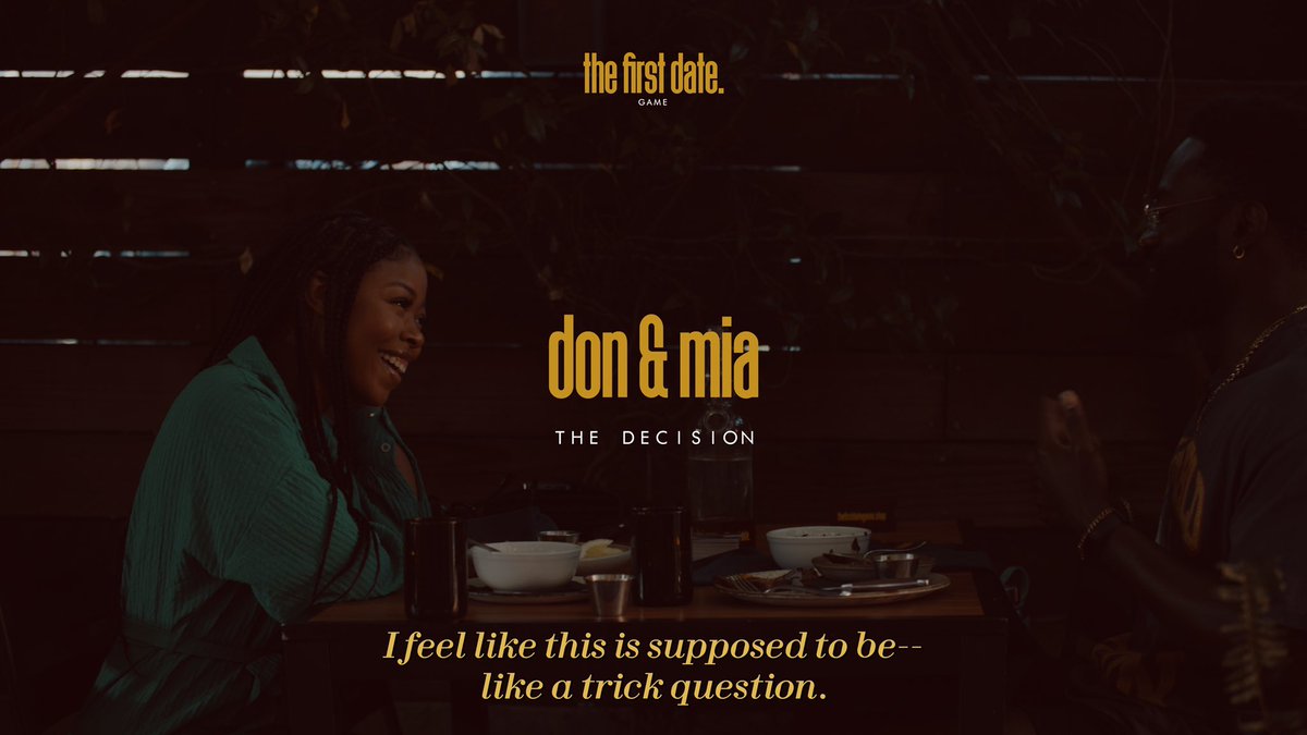 THE FIRST DATE GAME tweet media