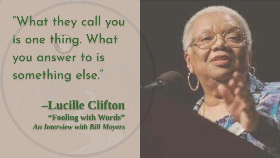 Let\s read and think carefully on this one!
Happy birthday, Lucille Clifton! 