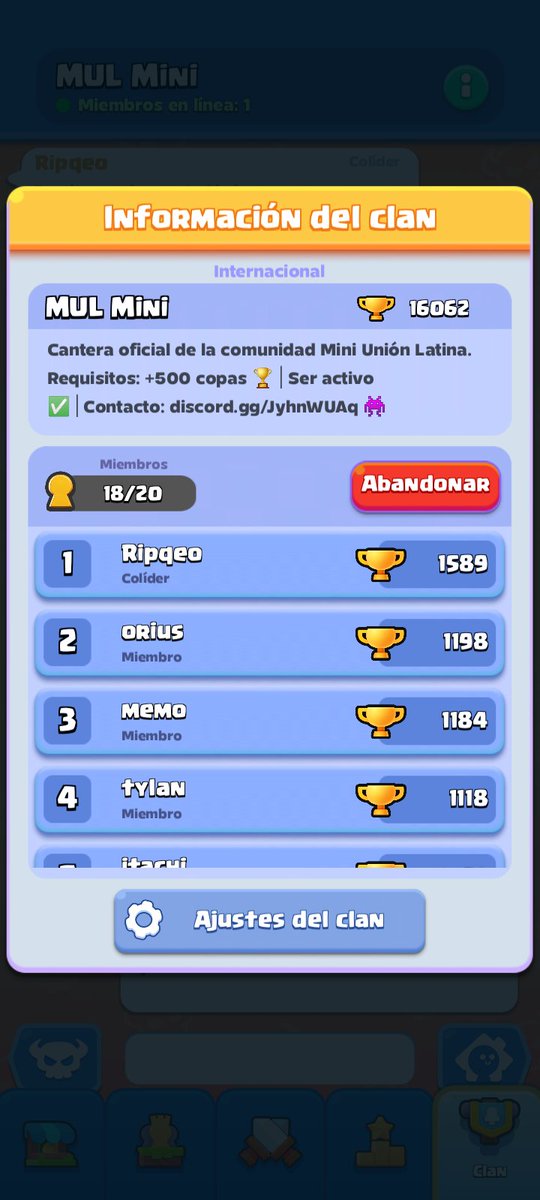 mul_gaming's tweet photo. Orgullosos del avance que hemos echo entre todos, todo se consigue con un buen trabajo en equipo ๐๐
โข Una comunidad hispana muy buena
โข https://t.co/AqU1dMyakJ
#ClashMini (LATAM) https://t.co/lh6BnAFV5I