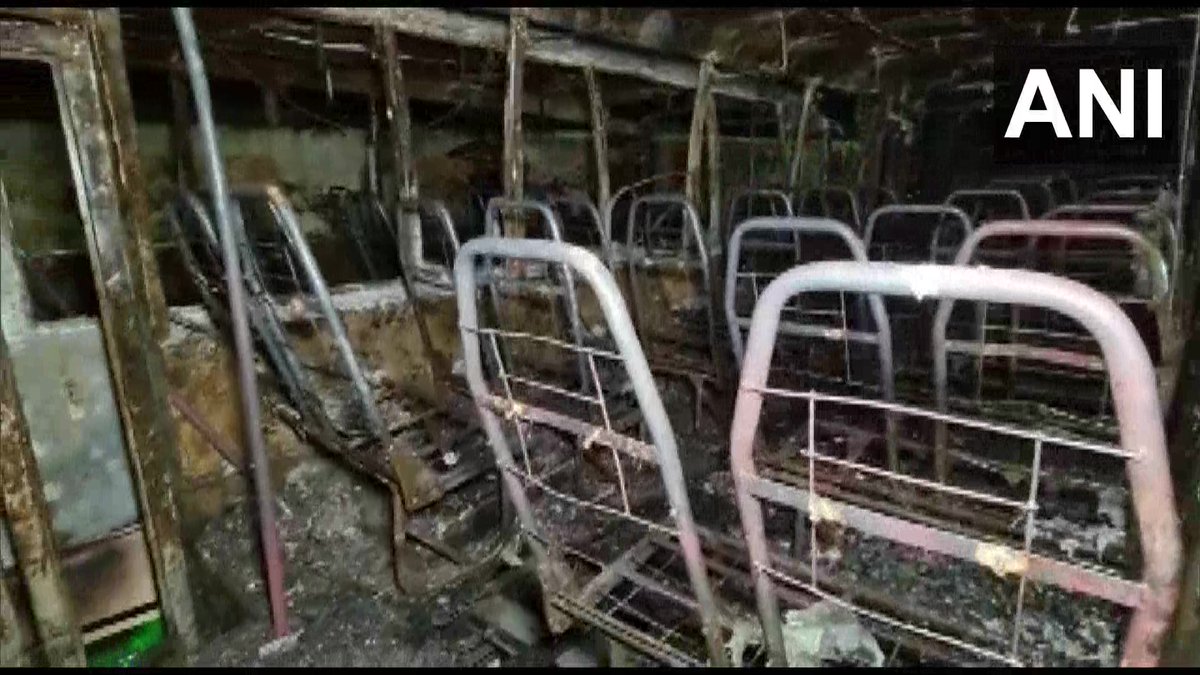 Assam | Fire broke out yesterday in several buses parked near Adabari area in Gu... - Kannada News