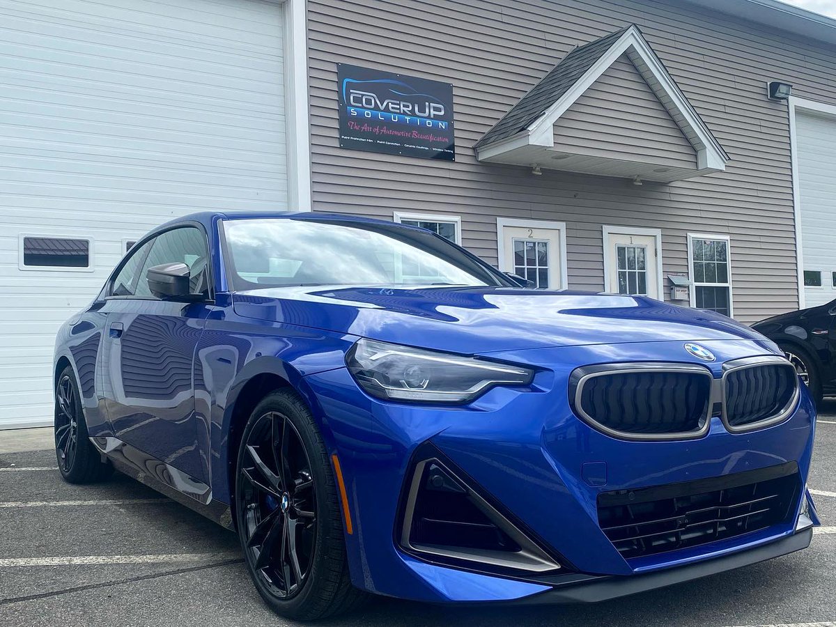 SolutionCover's tweet photo. Sweet BMW M240 that came in for a full front end and rocker panel paint protection install using xpel Ultimate PPF followed by a full coating of XPEL Fusion ceramic paint coating.
#xpel #xpelultimate #xpelppf #xpelfusion #ceramiccoating #bmw #bmwm240i #ppf #clearbra #paintpr... https://t.co/8DC7z6PQAE