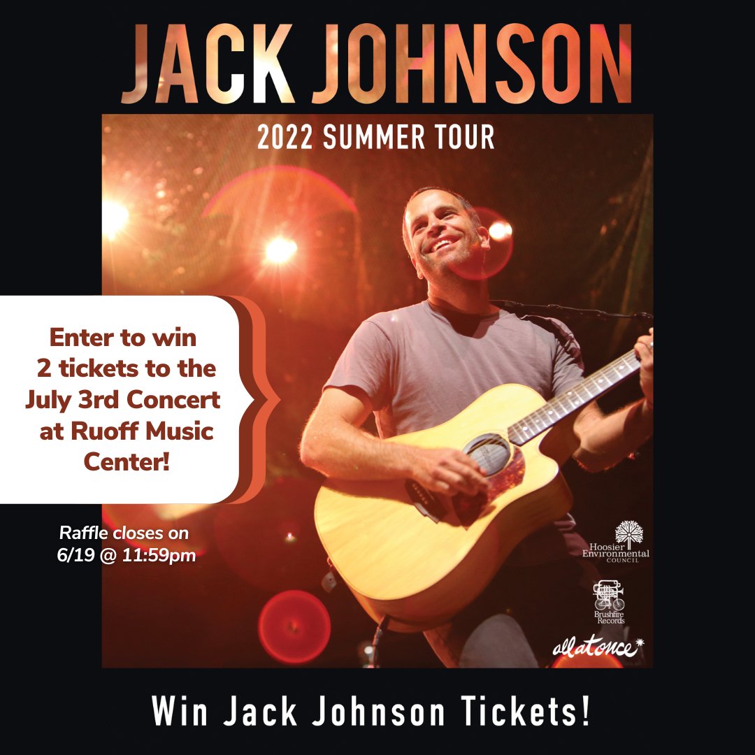 HEC_ED's tweet photo. Are you a Jack Johnson fan? Enter to win two tickets to his July 3rd Concert @ruoffmusicenter! We’re excited to partner with Jack Johnson as a @allatonceorg Nonprofit Partner for his Summer 2022 tour. Entries close 6/19 at 11:59 pm. Enter here: https://t.co/wfBC1NIVUb https://t.co/h8cyznsDpQ